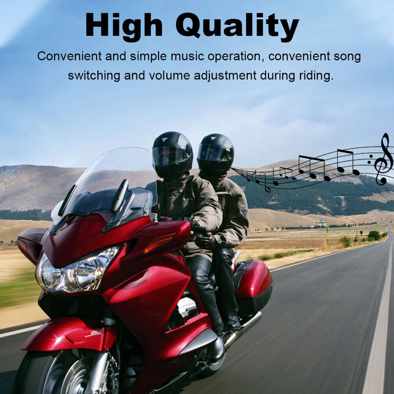 Bluetooth-compatible 5.0 Headphone Motorcycle Communication System Stereo Music