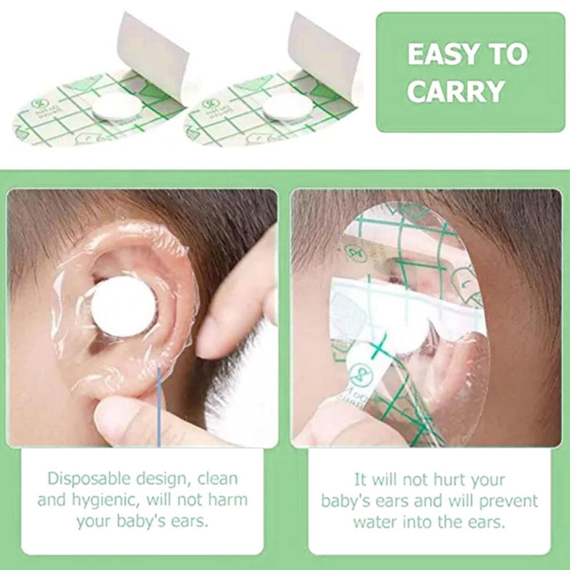 10Pcs Baby Waterproof Ear Stickers Kids Ear Protector for Swimming Showering`