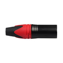 1 Pair XLR 3Pin Male Female DIY Audio Cable Connectors Solder Plug (Red) Newly