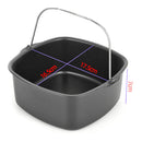 Non Stick Baking Tray Air Fryer Pizza Cake Basket Kitchen Bakeware (7 inch)