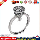 Copper Lotus Seat Rotation Anti Stress Rings Adjustable Opening Jewelry Newly