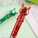 Merry Christmas Ten Color Pen Santa Claus Stationery Christmas Ballpoint Pen