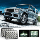 150W 4X6 inch Truck LED Headlight DRL 15000LM 6000K Square Lamp for SUV Newly