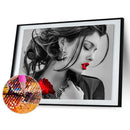 5D DIY Full Drill Diamond Painting Flower Women Cross Stitch Embroidery Cra