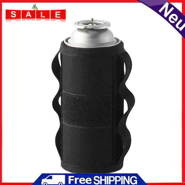 Outdoor Gas Canister Protective Cover MOLLE System Adhesive Gas Tank Wrap Bags