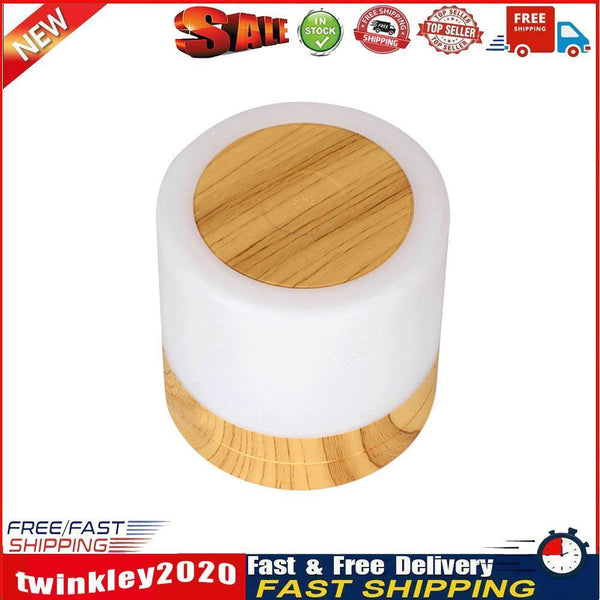 LED Night Light 7 Colors USB Bedside Living Room Table Lamp (Touch Wood) Newly