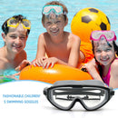 Children Goggles Waterproof Anti-fog Swimming Snorkeling Glasses (Black) Newly