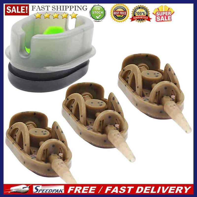 Portable Carp Fishing Parts 3+1 Feeder Mould Set Sinker Method Flat Troughs