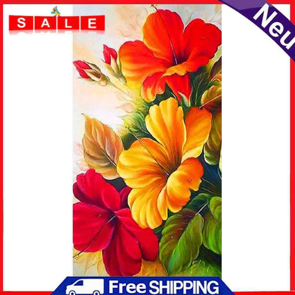 Flower Oil Paint By Numbers Canvas Picture DIY Home Decoration Gift No Frame