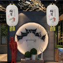 Japanese Lantern with Tassel Waterproof Festival Hanging Light Decor (P) Newly