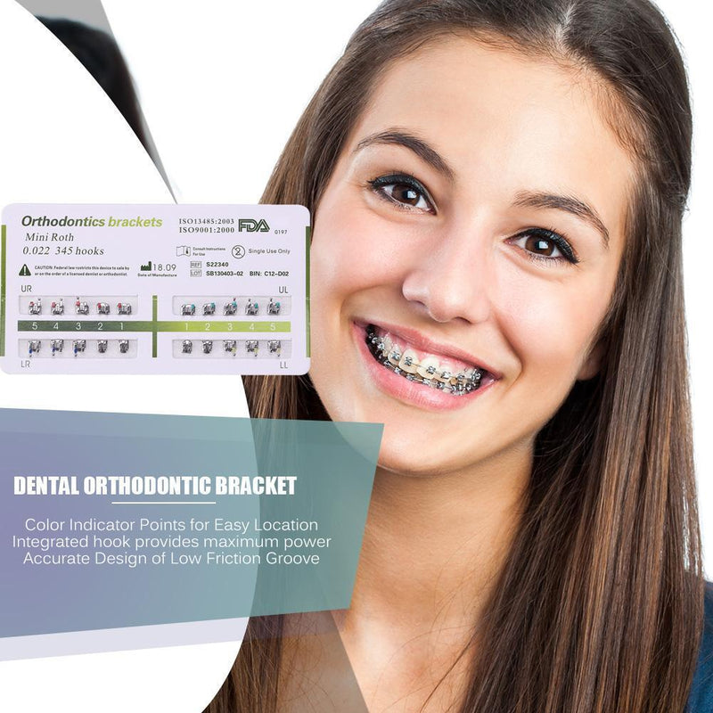 1 Set Dental Tools Orthodontic Metal Bracket Mini Straight Wire Stand Newly