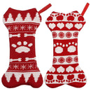 Decoration Party Pet Dog Christmas Stockings Bone Shape Stockings Knit Hanging