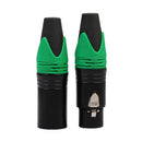 1 Pair XLR 3Pin Male Female DIY Audio Cable Connectors Solder Plug (Green) Newly