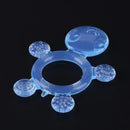 Cute Baby Teether Kids Silicone Teething Chewable Pacifier (Blue Tortoise) Newly