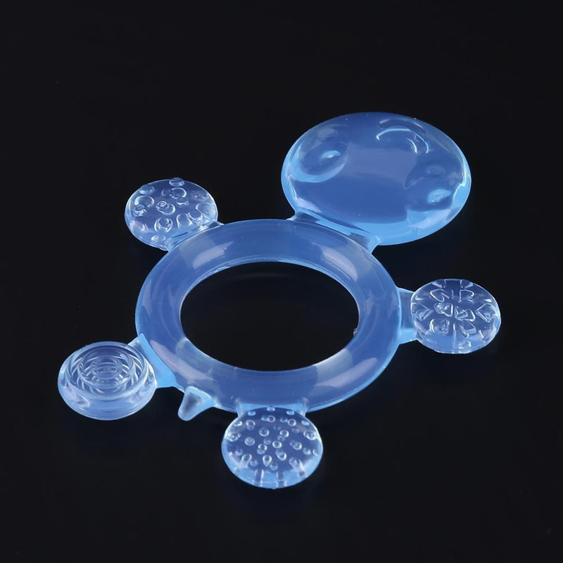 Cute Baby Teether Kids Silicone Teething Chewable Pacifier (Blue Tortoise) Newly