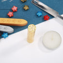 Retro Cylindrical Sealing Wax Brass Envelope Stamp Customs Accessories (D) Newly