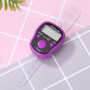0-99999 LCD Finger Counter LED Luminous Electronic Tally Counter (Purple)