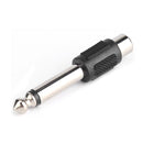2pcs 6.5mm to RCA Male to Female Jack Plug Audio Video Converters Adapters Newly