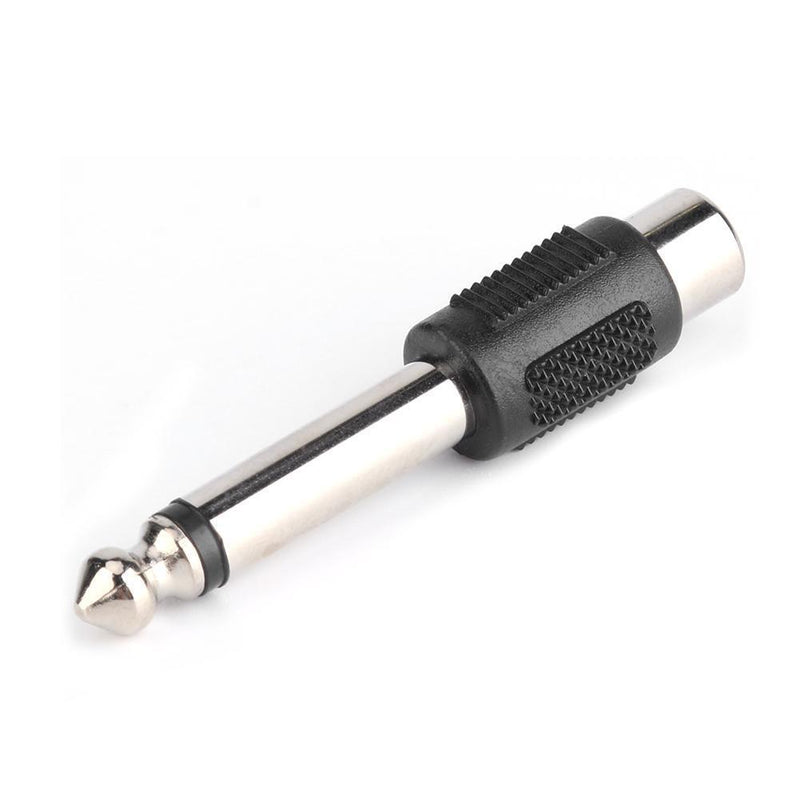 2pcs 6.5mm to RCA Male to Female Jack Plug Audio Video Converters Adapters Newly