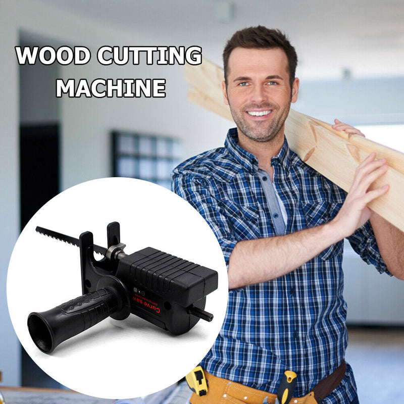 Reciprocating Saw Adapter with Sawblade Electric Drill Modified Saw Tools Newly