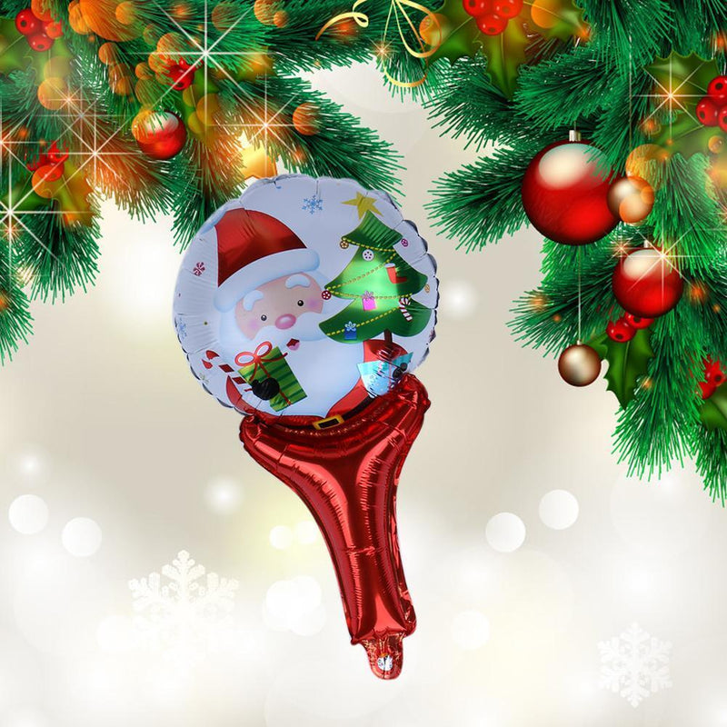 Christmas Santa Claus Aluminum Film Balloon Party Supplies Props Birth