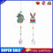 2pcs Crystal Wind Chimes Diamond Hanging Light Catcher Home Decor (ZH017)