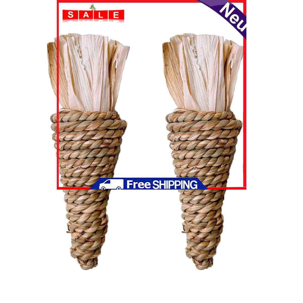 2pcs Rabbit Molar GameToy Woven Carrot Toss Water Grass Supplies for Small Pets