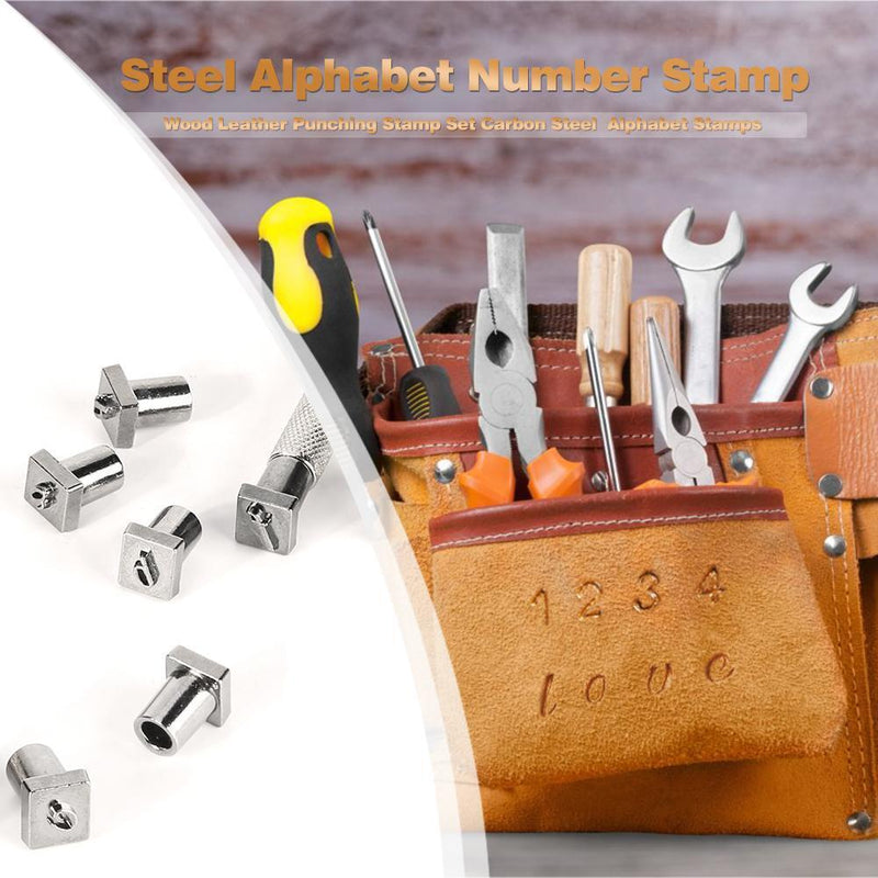 36pcs Steel Alphabet Number Stamp Punch Set for Leather Craft Tools Kit  Newly