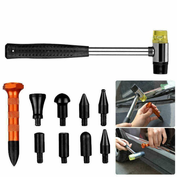 Paintless Dent Repair PDR Tool Hail Ding Hammer Tap Set Repair Down-Pe Body U5I4