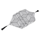 Simple Table Runner Modern Geometric Pattern Linen Tablecloth Tea Table Cover