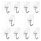 10pcs Seamless Wall Hooks, Self Adhesive Multi-Purpose Hooks, Durable