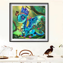 5D DIY Diamond Painting Cartoon Dragon Full Round Drill Mosaic Picture Decor Kit