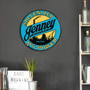 Round Metal Tin Sign Plaque Advertisement Posters Iron Painting (3636-24) Newly