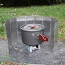 Camping Aluminium Alloy Foldable Stove Windshield with Pin (16pcs Plates) Newly