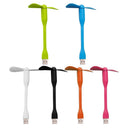 Cooling Mobile Phone Mini USB Fan for Power Bank Notebook Computer (Orange)