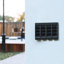 Outdoor LED Solar Light Waterproof Adjustable Wall Panel Light (White) Newly