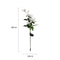 IP65 Waterproof Solar Powered 3 LED Rose Light Garden Ground Lamp (White) Newly