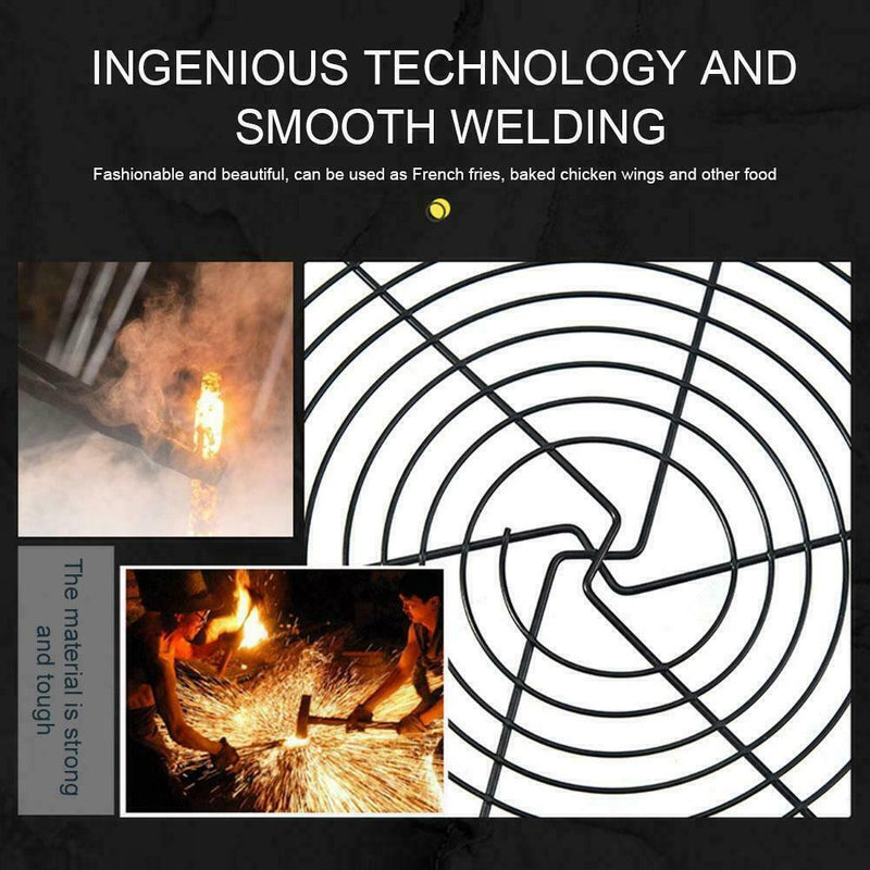 Nonstick Cake Cooling Racks Round Baking Steel Wire Grid Cooling Tools E6P5