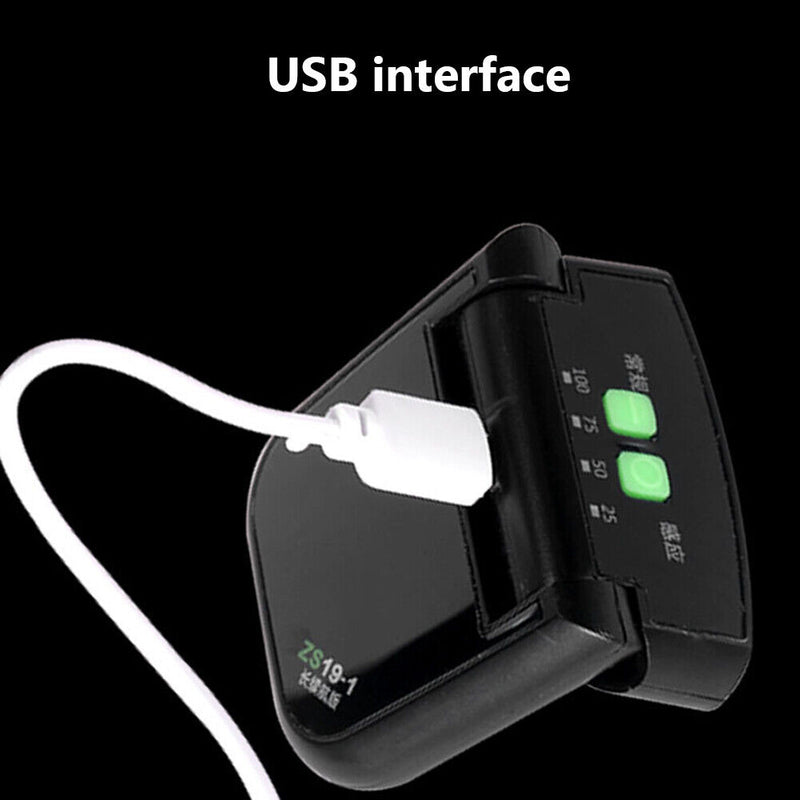 LED Headlamp Waterproof Sensor Camping Fishing Clip Cap Headlight (Black) Newly