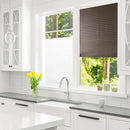 Self-Adhesive Window Curtain Balcony Kitchen Half Blackout Pleated Blinds Cof
