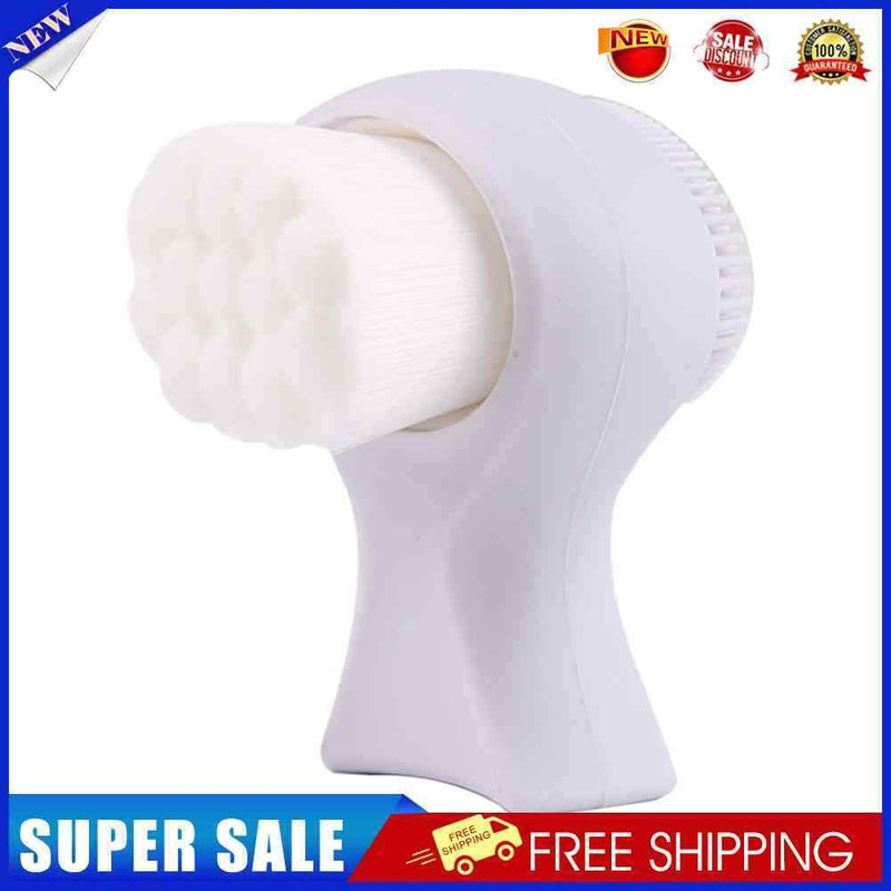 Mini Portable Silicone Facial Cleansing Brush Double-side Massage Skin Care Tool