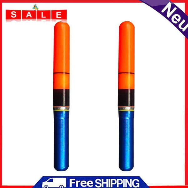 2pcs Luminous LED Light Stick Electronic Sea Fishing Rod Float Tube (Red)