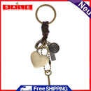 Mikolot Mens Love Heart Lock Charms Keychain Ring Holder Pendant S