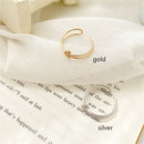 Personality Simplicity Women Index finger ring Knot ring Finger Ring Adjustable