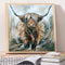 Yak Oil Paint By Numbers Kits Canvas Picture Wall Art DIY Craft Coloring Dr