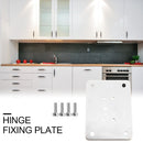 Hinge Repair Plate for Cabinet Cupboard Furniture Repair Hardware Kit (B) Newly