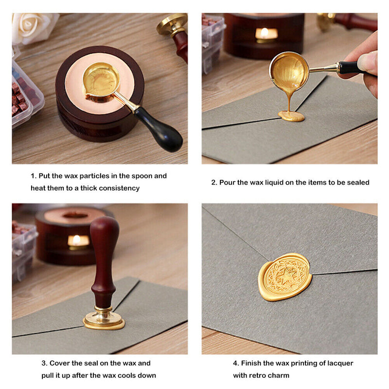 #A 100pcs Star Sealing Wax Fire Paint Beads Grain Invitation Wax Seal Making Too