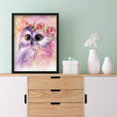Full Embroidery Printed Pink Owl DIY Cross Stitch Kits 11CT Needlework Set Decor
