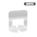 100pcs Plastic Ceramic Leveling System Wedges Clips Flooring Tools (1.0mm) Newly
