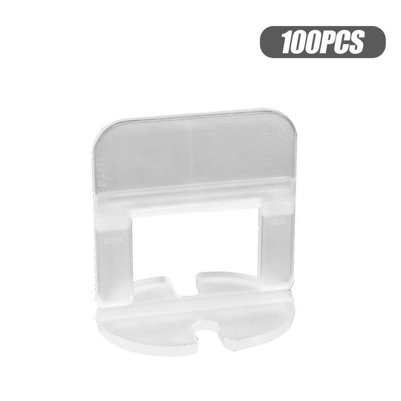 100pcs Plastic Ceramic Leveling System Wedges Clips Flooring Tools (1.0mm) Newly
